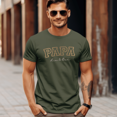 Papa Geburtstag, Papa Geschenk, Papa Geschenk personalisiert, Papa Geburtstag personalisiert, Papa T-Shirt, Papa T-Shirt mit Kindernamen, Papa T-Shirt mit Namen, Papa T-Shirt personalisiert, Papa Geburtstagsgeschenk, Papa T Shirt Geschenk, Papa T Shirt Tochter, Papa T Shirt Sohn, Papa T Shirt 4 XL, bester Papa, bald Papa, Geburt, werdende Väter