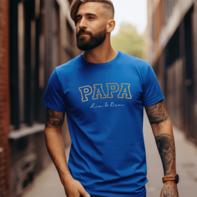 Papa Geburtstag, Papa Geschenk, Papa Geschenk personalisiert, Papa Geburtstag personalisiert, Papa T-Shirt, Papa T-Shirt mit Kindernamen, Papa T-Shirt mit Namen, Papa T-Shirt personalisiert, Papa Geburtstagsgeschenk, Papa T Shirt Geschenk, Papa T Shirt Tochter, Papa T Shirt Sohn, Papa T Shirt 4 XL, bester Papa, bald Papa, Geburt, werdende Väter