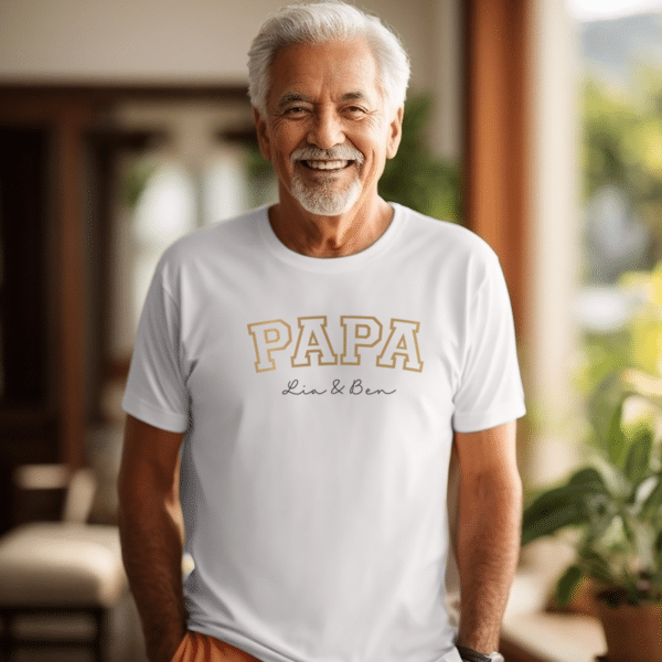 Papa Geburtstag, Papa Geschenk, Papa Geschenk personalisiert, Papa Geburtstag personalisiert, Papa T-Shirt, Papa T-Shirt mit Kindernamen, Papa T-Shirt mit Namen, Papa T-Shirt personalisiert, Papa Geburtstagsgeschenk, Papa T Shirt Geschenk, Papa T Shirt Tochter, Papa T Shirt Sohn, Papa T Shirt 4 XL, bester Papa, bald Papa, Geburt, werdende Väter