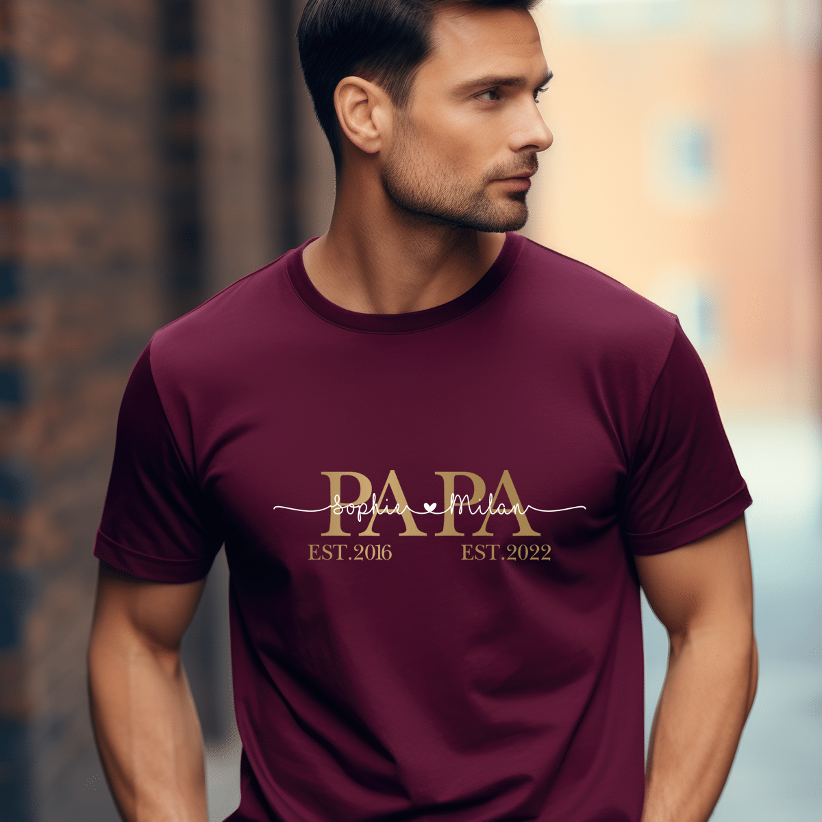 Papa Geburtstag, Papa Geschenk, Papa Geschenk personalisiert, Papa Geburtstag personalisiert, Papa T-Shirt, Papa T-Shirt mit Kindernamen, Papa T-Shirt mit Namen, Papa T-Shirt personalisiert, Papa Geburtstagsgeschenk, Papa T Shirt Geschenk, Papa T Shirt Tochter, Papa T Shirt Sohn, Papa T Shirt 4 XL, bester Papa, bald Papa, Geburt, werdende Väter