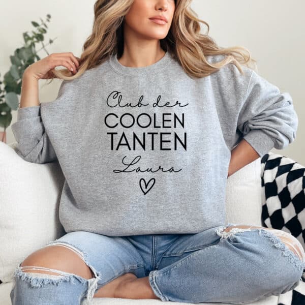 Hoodies & Sweatshirts, Tante, Paten-Tante, werdende Tante, Schwester Pulli, Kapuzen-Pullover , Geschenk-Idee, Personalisiert mit Name, Kind Mini, Est Jahreszahl, Weihnachts-Geschenk, Muttertag Vatertag, Familie, Sweater, Hoodie, Kapuzenpulli, Familie, Geburtstag, Weihnachten, Nichte, Neffe, Paten-Kind, Godi
