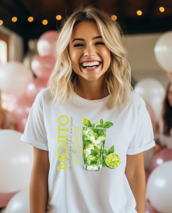 Mojito, Geschenk-Idee, Sie, Schwester, beste Freundin, T-Shirt, Hoodie, Sweater, JGA personalisiert, Party Outfit, Urlaub, Junggesellenabschied, Junggesellinnenabschied, Alkohol, Cocktail, Lustig, Bügelbild, Mallorca, Name, Statement, Team, Braut, Bride, Polterabend, Limoncello, Wildberry, Fasching, Gruppe Karneval, lustig, Kostüm Erwachsene, Damen Herrn, Fasnacht, Halloween