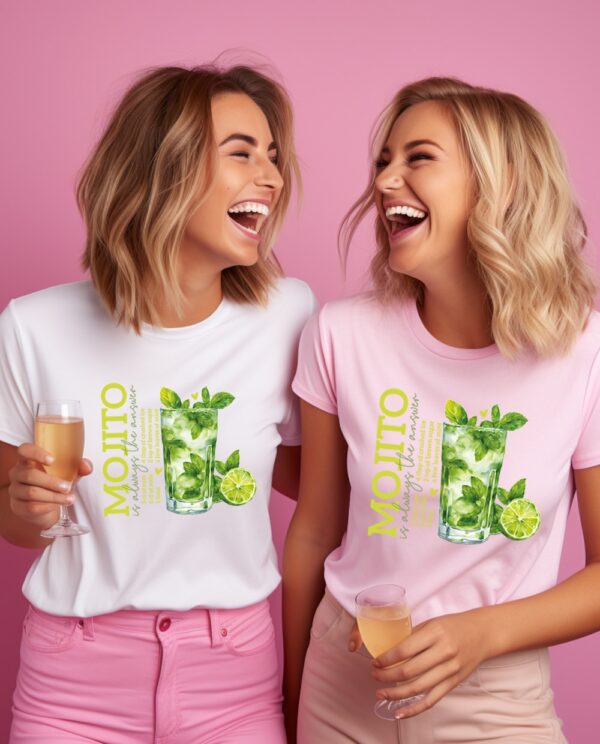 Mojito, Geschenk-Idee, Sie, Schwester, beste Freundin, T-Shirt, Hoodie, Sweater, JGA personalisiert, Party Outfit, Urlaub, Junggesellenabschied, Junggesellinnenabschied, Alkohol, Cocktail, Lustig, Bügelbild, Mallorca, Name, Statement, Team, Braut, Bride, Polterabend, Limoncello, Wildberry, Fasching, Gruppe Karneval, lustig, Kostüm Erwachsene, Damen Herrn, Fasnacht, Halloween
