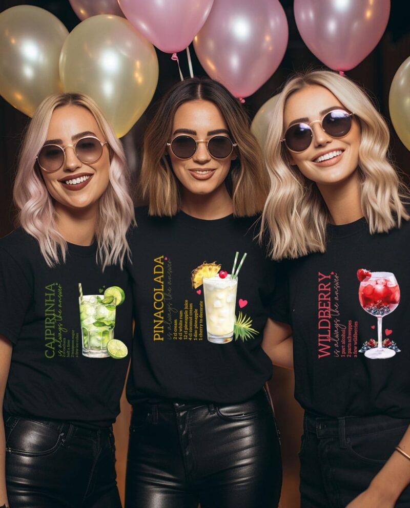 Geschenk-Idee, Sie, Schwester, beste Freundin, T-Shirt, Hoodie, Sweater, JGA personalisiert, Party Outfit, Urlaub, Junggesellenabschied, Junggesellinnenabschied, Alkohol, Cocktail, Lustig, Bügelbild, Mallorca, Name, Statement, Team, Braut, Bride, Polterabend, Spritz o Clock, Fasching, Gruppe Karneval, lustig, Kostüm Erwachsene, Damen Herrn, Fasnacht, Halloween