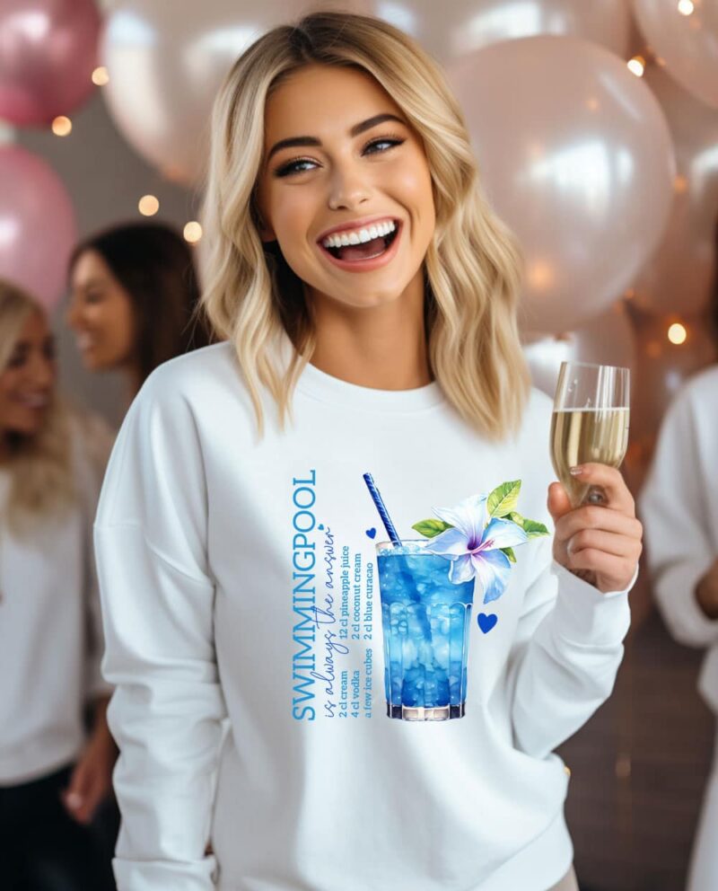 Geschenk-Idee, Sie, Schwester, beste Freundin, T-Shirt, Hoodie, Sweater, JGA personalisiert, Party Outfit, Urlaub, Junggesellenabschied, Junggesellinnenabschied, Alkohol, Cocktail, Lustig, Bügelbild, Mallorca, Name, Statement, Team, Braut, Bride, Polterabend, Spritz o Clock, Fasching, Gruppe Karneval, lustig, Kostüm Erwachsene, Damen Herrn, Fasnacht, Halloween
