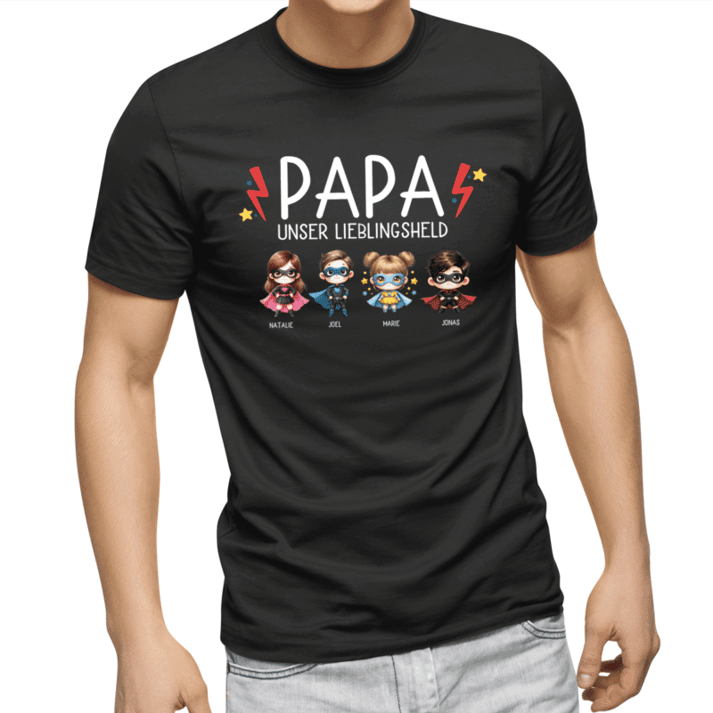 Papa Geburtstag, Papa Geschenk, Papa Geschenk personalisiert, Papa Geburtstag personalisiert, Papa T-Shirt, Papa T-Shirt mit Kindernamen, Papa T-Shirt mit Namen, Papa T-Shirt personalisiert, Papa Geburtstagsgeschenk, Papa T Shirt Geschenk, Papa T Shirt Tochter, Papa T Shirt Sohn, Papa T Shirt 4 XL, bester Papa, bald Papa, Geburt, werdende Väter