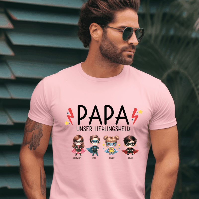 Papa Geburtstag, Papa Geschenk, Papa Geschenk personalisiert, Papa Geburtstag personalisiert, Papa T-Shirt, Papa T-Shirt mit Kindernamen, Papa T-Shirt mit Namen, Papa T-Shirt personalisiert, Papa Geburtstagsgeschenk, Papa T Shirt Geschenk, Papa T Shirt Tochter, Papa T Shirt Sohn, Papa T Shirt 4 XL, bester Papa, bald Papa, Geburt, werdende Väter