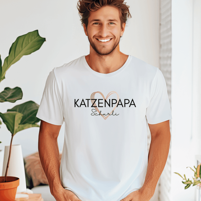Katzen-Papa, Haustier-Besitzer, Herrli, Herrchen, Dog, Cat, Katze, Geburtstag, Papa Geschenk, Papa Geschenk personalisiert, Papa Geburtstag personalisiert, Papa T-Shirt, Papa T-Shirt mit Kindernamen, Papa T-Shirt mit Namen, Papa T-Shirt personalisiert, Papa Geburtstagsgeschenk, Papa T Shirt Geschenk, Papa T Shirt Tochter, Papa T Shirt Sohn, Papa T Shirt 4 XL, bester Papa, bald Papa, Geburt, werdende Väter
