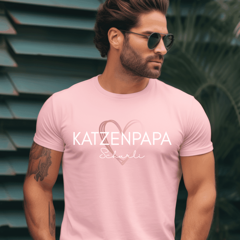 Katzen-Papa, Haustier-Besitzer, Herrli, Herrchen, Dog, Cat, Katze, Geburtstag, Papa Geschenk, Papa Geschenk personalisiert, Papa Geburtstag personalisiert, Papa T-Shirt, Papa T-Shirt mit Kindernamen, Papa T-Shirt mit Namen, Papa T-Shirt personalisiert, Papa Geburtstagsgeschenk, Papa T Shirt Geschenk, Papa T Shirt Tochter, Papa T Shirt Sohn, Papa T Shirt 4 XL, bester Papa, bald Papa, Geburt, werdende Väter