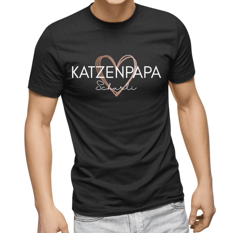 Katzen-Papa, Haustier-Besitzer, Herrli, Herrchen, Dog, Cat, Katze, Geburtstag, Papa Geschenk, Papa Geschenk personalisiert, Papa Geburtstag personalisiert, Papa T-Shirt, Papa T-Shirt mit Kindernamen, Papa T-Shirt mit Namen, Papa T-Shirt personalisiert, Papa Geburtstagsgeschenk, Papa T Shirt Geschenk, Papa T Shirt Tochter, Papa T Shirt Sohn, Papa T Shirt 4 XL, bester Papa, bald Papa, Geburt, werdende Väter