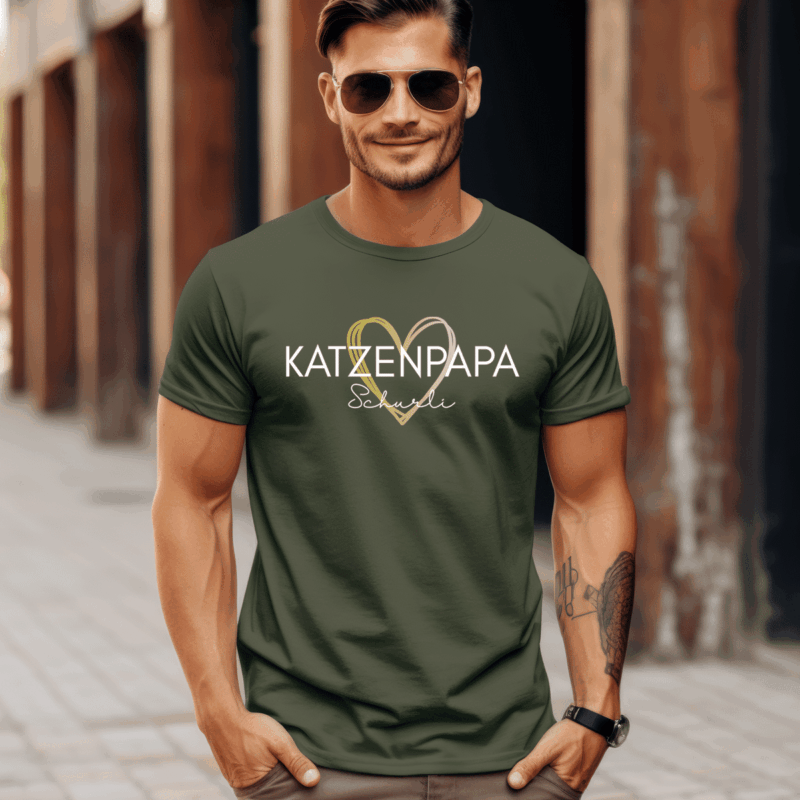 Katzen-Papa, Haustier-Besitzer, Herrli, Herrchen, Dog, Cat, Katze, Geburtstag, Papa Geschenk, Papa Geschenk personalisiert, Papa Geburtstag personalisiert, Papa T-Shirt, Papa T-Shirt mit Kindernamen, Papa T-Shirt mit Namen, Papa T-Shirt personalisiert, Papa Geburtstagsgeschenk, Papa T Shirt Geschenk, Papa T Shirt Tochter, Papa T Shirt Sohn, Papa T Shirt 4 XL, bester Papa, bald Papa, Geburt, werdende Väter