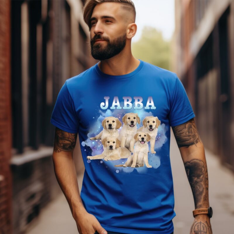 Katzen-Papa, Hunde-Papa, Katzen-Mama, Hunde-Mama, 90er Retro Stil, Bootleg, Vintage, eigens Foto, Foto-Geschenk, Porträt-Shirt, Tier-Liebhaber, , Pferd, Haustier-Besitzer, Cat, Dog, Katze, Pferd, Shirt, Hoodie, Sweater, Pullover, Vatertag, Geschenk-Idee, Geburtstag, Weihnachten, Vaterschaft, bald Papa, Baby, Kind, Kinder, Personalisiert, mit Name, TShirt, Geburt, werdende Väter, Bester Papa, Geschenk für Ihn, Jahreszahl, Cool,